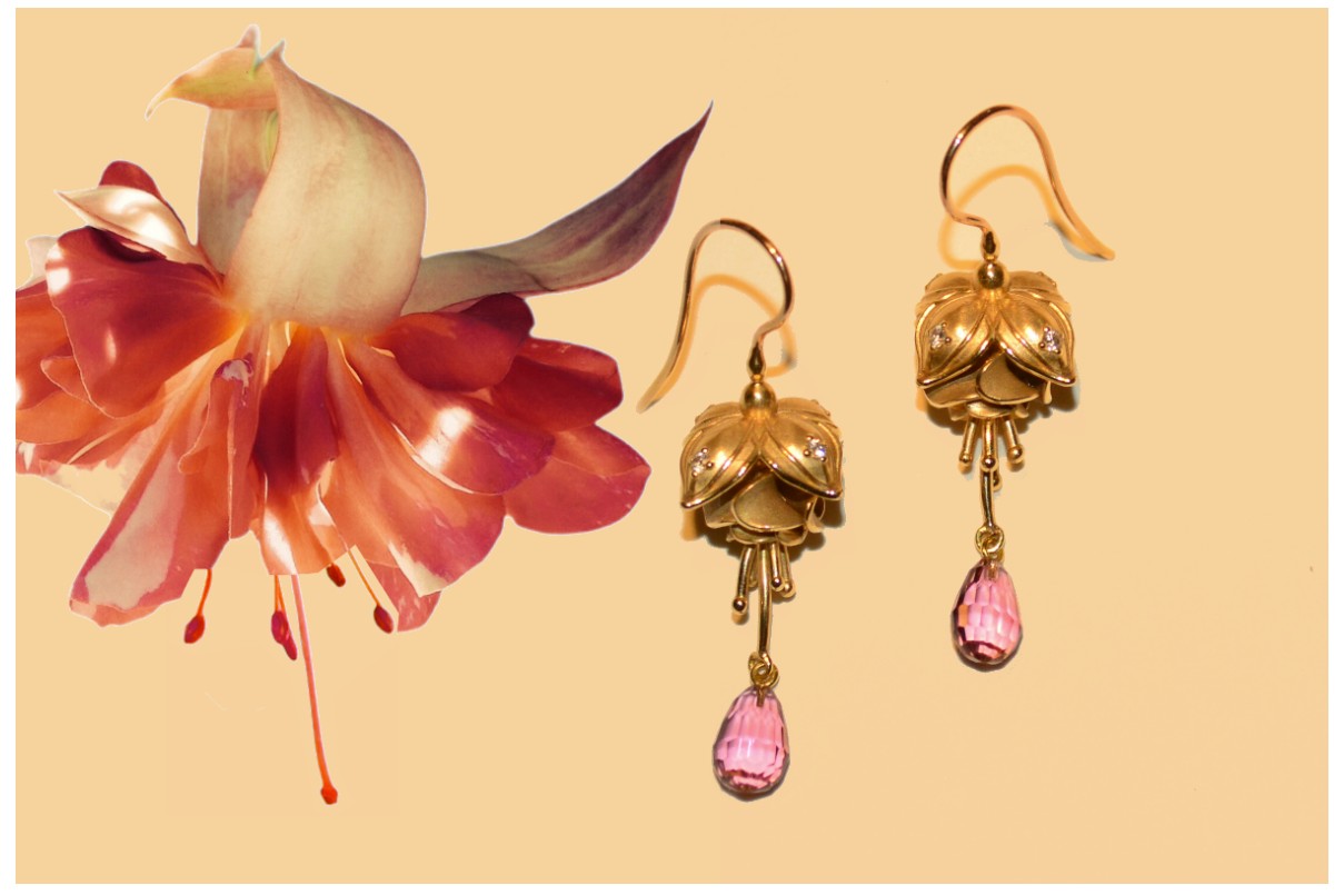 Celebrate Spring: Inspiring Fuchsia Flowers & Jewelry